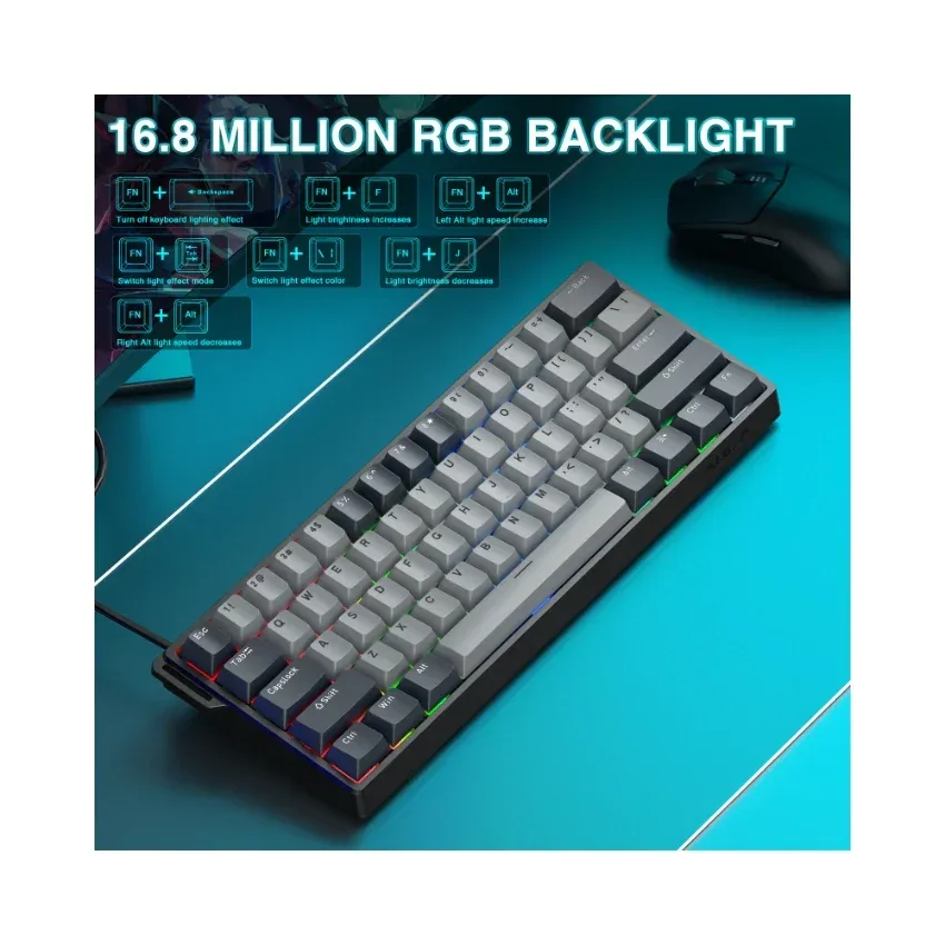AULA WIN60 HE (PRO) 60% Wired Magnetic Keyboard image 2
