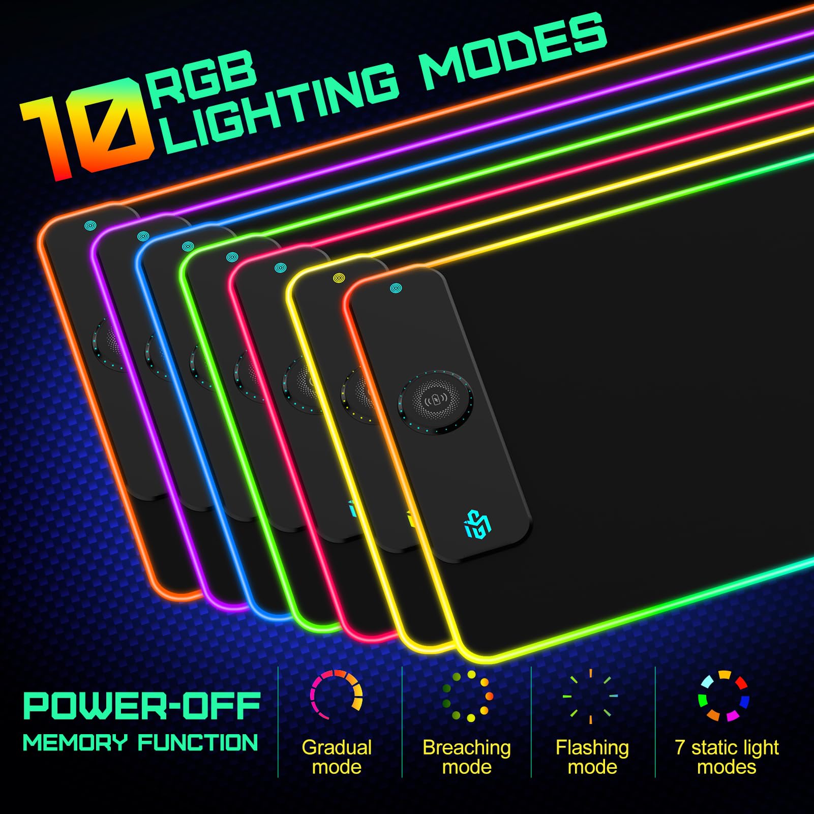 RGB Wireless Charging Mouse Pad (Large) image 4