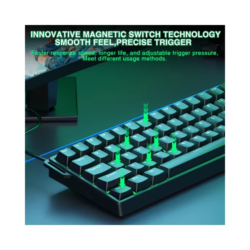 AULA WIN60 HE 60% Wired Magnetic Keyboard (Standard) image 4