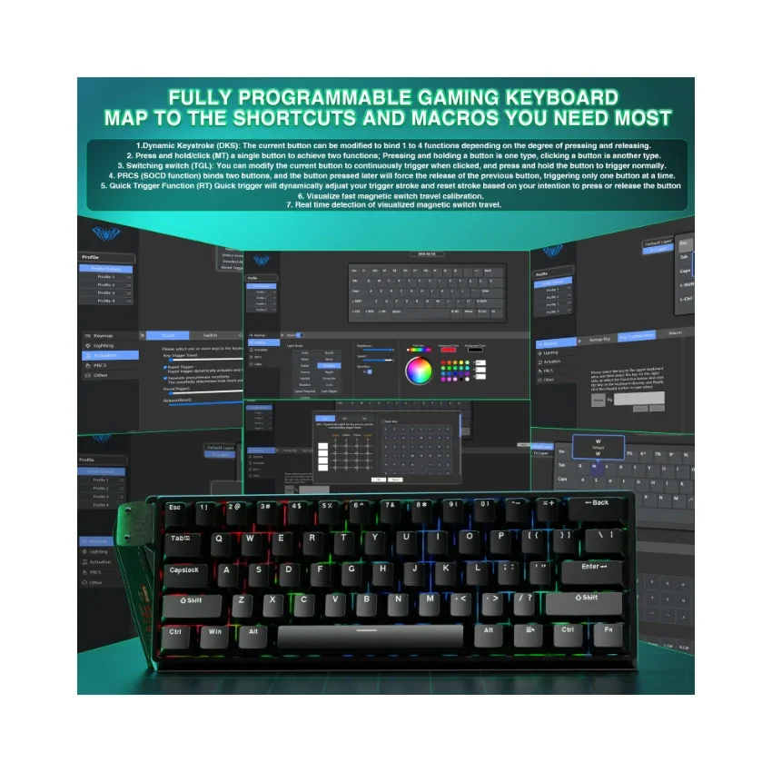 AULA WIN60 HE 60% Wired Magnetic Keyboard (Standard) image 5