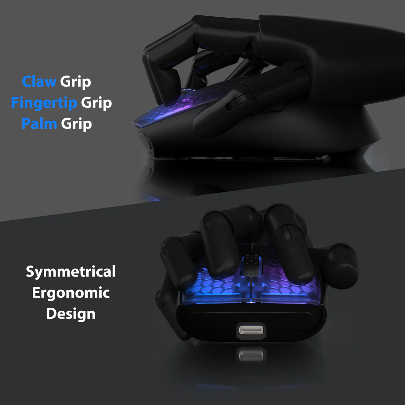 ATTACK SHARK X5 Wireless Gaming Mouse 49g Ultralight (Black) image 7