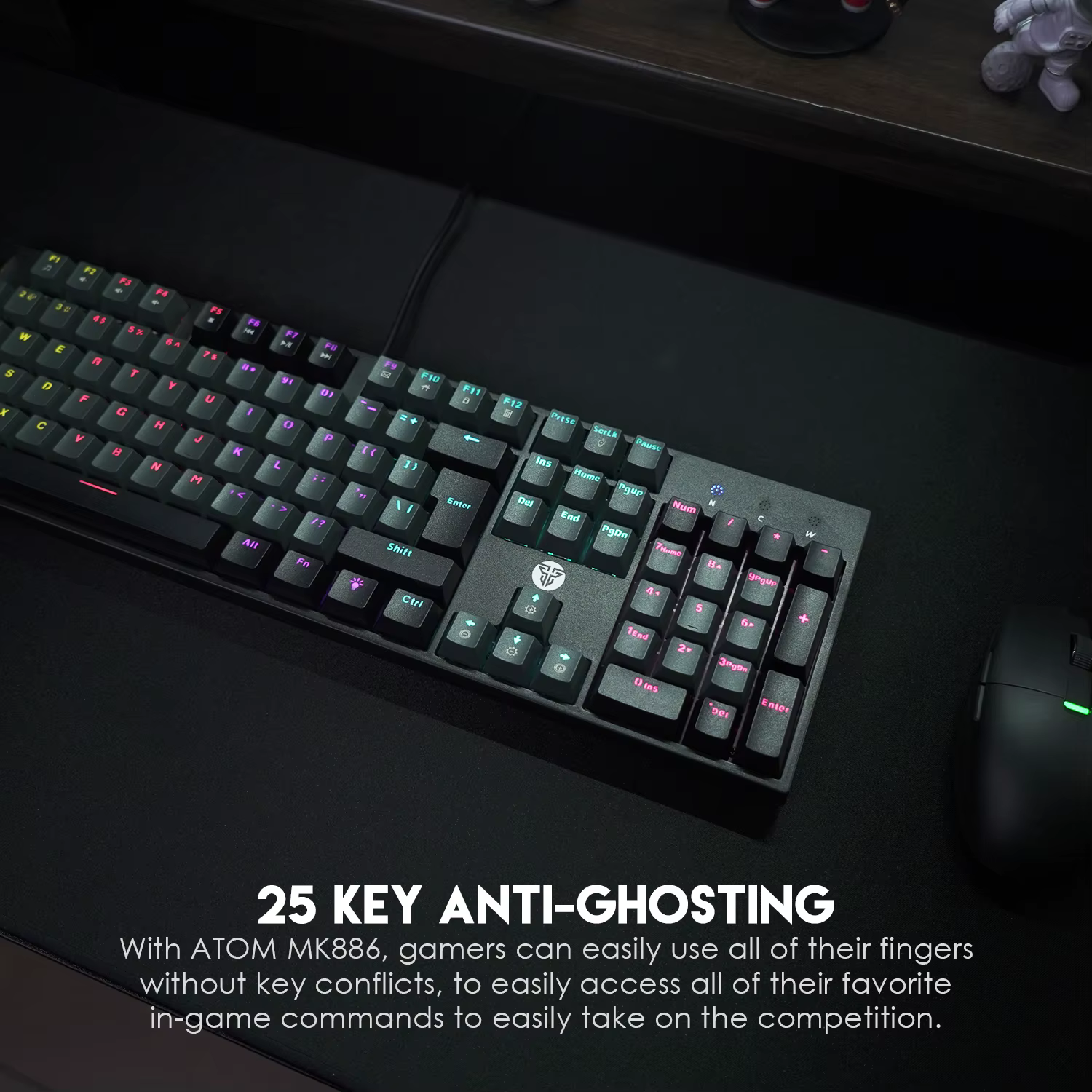 Fantech Atom104 Sumi Edition Gaming Keyboard image 3